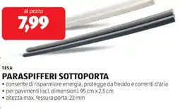 ALDI Tesa paraspifferi sottoporta offerta
