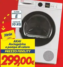 Iper Super Conveniente ΑΚΑΙ Asciugatrice a pompa di calore offerta