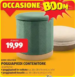 ALDI Home creation poggiapiedi contenitore offerta