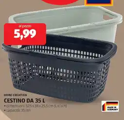 ALDI Home creation cestino offerta