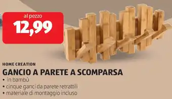 ALDI Home creation gancio a parete a scomparsa offerta