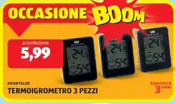 ALDI Krontaler termoigrometro 3 pezzi offerta