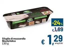 Qui Discount Sfoglia di mozzarella Montefelice offerta