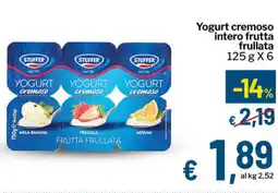 Qui Discount Yogurt cremoso intero frutta frullata offerta