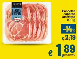 Qui Discount Pancetta coppata affettata offerta