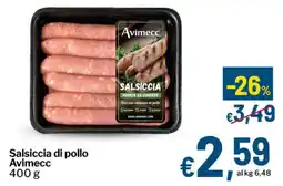 Qui Discount Salsiccia di pollo Avimecc offerta
