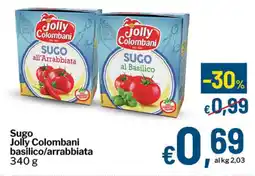 Qui Discount Sugo Jolly Colombani basilico/arrabbiata offerta