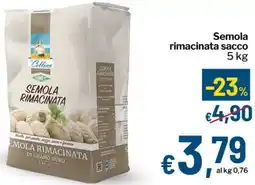 Qui Discount Semola rimacinata sacco offerta