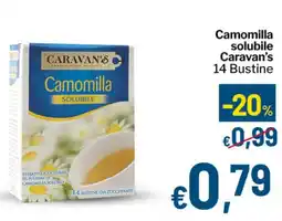 Qui Discount Camomilla solubile Caravan's 14 Bustine offerta