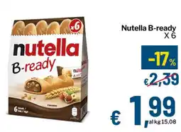 Qui Discount Nutella B-ready X6 offerta