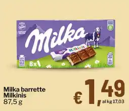 Qui Discount Milka barrette Milkinis offerta