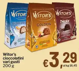 Qui Discount Witor's cioccolatini offerta