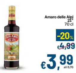 Qui Discount Amaro delle Alpi 21° offerta