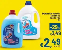Qui Discount Detersivo liquido lavatrice Facile Più offerta