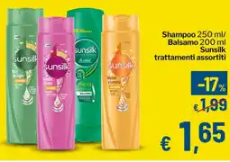 Qui Discount Shampoo/Balsamo Sunsilk offerta