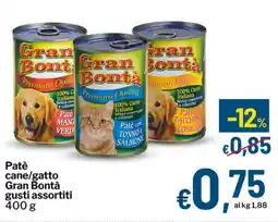 Qui Discount Patè cane/gatto Gran Bontà offerta