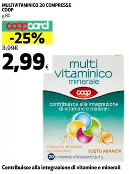 Coop Multivitaminico 20 compresse COOP offerta