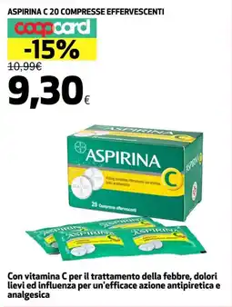 Coop Aspirina C 20 compresse effervescenti offerta