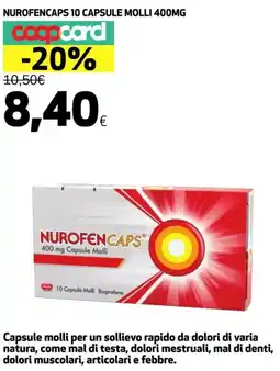 Coop Nurofencaps 10 capsule molli offerta