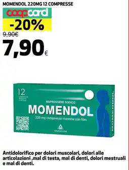Coop Momendol 220mg 12 compresse offerta