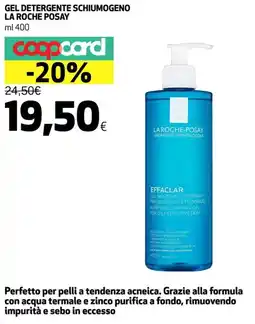 Coop Gel detergente schiumogeno LA ROCHE POSAY offerta