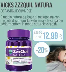Coop Vicks zzzquil natura 30 pastiglie gommose offerta
