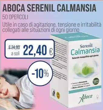 Coop Aboca serenil calmansia 50 opercoli offerta