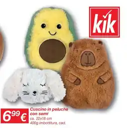 KiK Cuscino in peluche con semi offerta