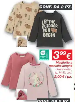 KiK Maglietta a maniche lunghe conf. da 2 pz. offerta