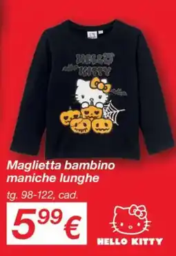 KiK Maglietta bambino maniche lunghe HELLO KITTY offerta