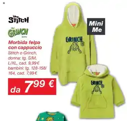 KiK Morbida felpa con cappuccio offerta