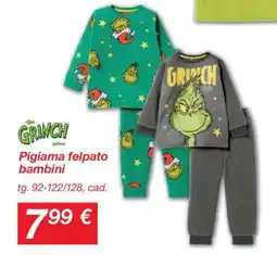 KiK Pigiama felpato bambini offerta