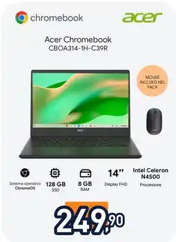 Unieuro Acer Chromebook CBOA314-1H-C39R offerta