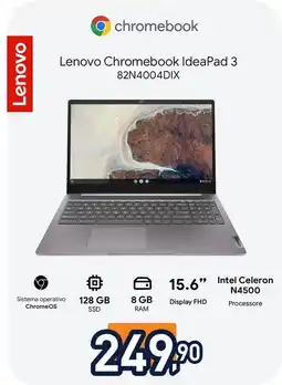 Unieuro Lenovo Chromebook IdeaPad 3 82N4004DIX offerta