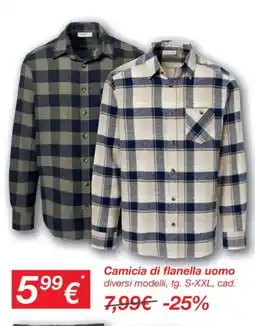 KiK Camicia di flanella uomo offerta