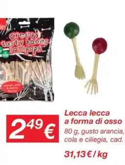 KiK Lecca lecca a forma di osso offerta