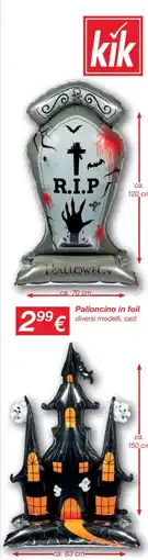 KiK Palloncino in foil offerta