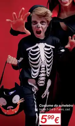 KiK Costume da scheletro offerta