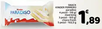 Snack kinder FERRERO 4 pezzi