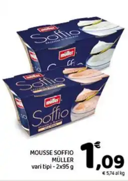 Conad Mousse soffio MÜLLER offerta