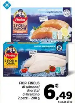 Conad Fiori FINDUS di salmone/ di orata/ di branzino offerta