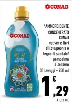 Conad Ammorbidente concentrato CONAD offerta