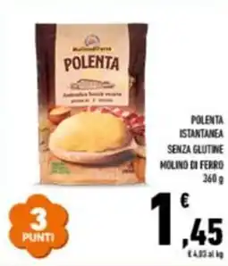 Conad Polenta istantanea senza glutine MOLINO DI FERRO offerta