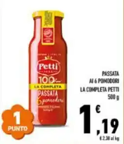 Conad Passata № 6 pomodori la completa PETTI offerta