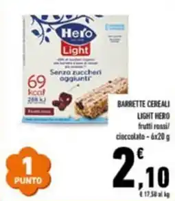 Conad Barrette cereali light HERO offerta