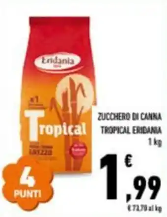Conad Zucchero di canna tropical ERIDANIA offerta