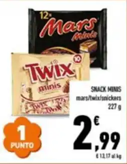 Conad Snack minis mars/twix/snickers offerta