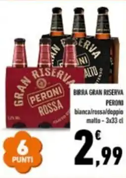 Conad Birra gran riserva PERONI offerta