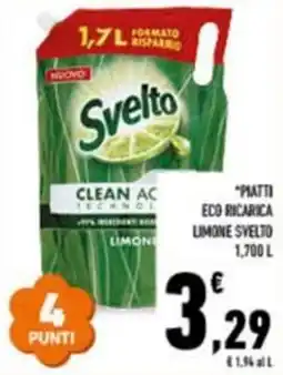 Conad Piatti eco ricarica limone SVELTO offerta