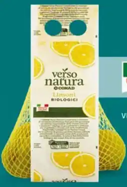 Conad Limoni biologici verso natura CONAD offerta